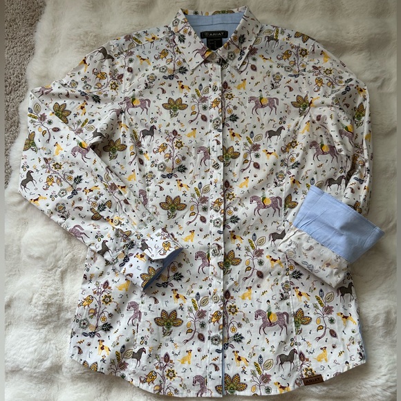 Ariat Women's Tomales Shirt - Folkore Print / Western / Equestrian Vibes - Picture 10 of 16